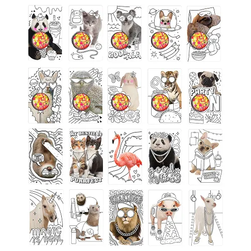 Miniatura 5 de Fashion Angels Photo-real Panda - Cartera compacta de bocetos para principiantes, bloc de bocetos de animales con fotos reales y calcomanías