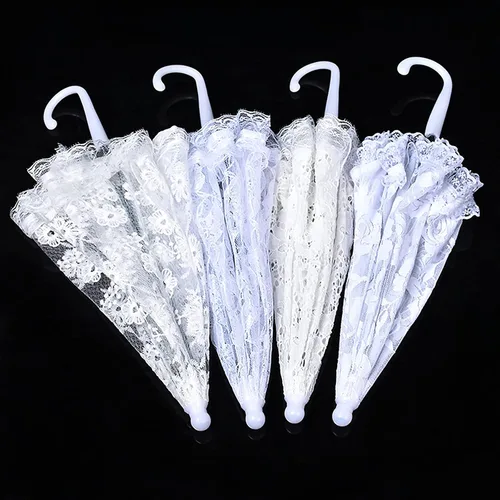 Miniatura 5 de Paraguas de encaje de 17 x 20 pulgadas, paraguas pequeño para boda, regalo de novia, boda, regalo de foto, regalo para niños, paraguas de encaje