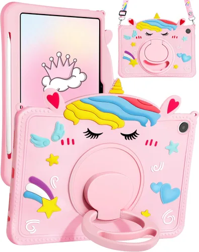 Miniatura 8 de Funda para iPad mini de 5ª/4ª generación - 7.9 pulgadas Funda Mini 4/5 Gen con soporte para bolígrafo, linda funda de tableta de silicona