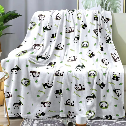 Miniatura 14 de Manta de panda súper suave y acogedora Mantas ligeras azules con diseño de pandas Accesorios de pandabear regalos para niñas, adolescentes y mujeres