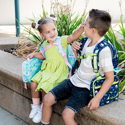Miniatura 8 de mibasies Mochila para niñas y niños, ideal para niños y niñas, mochila para preescolar jardín de infantes y primaria, galaxia dinosaurio, Escuela-17L