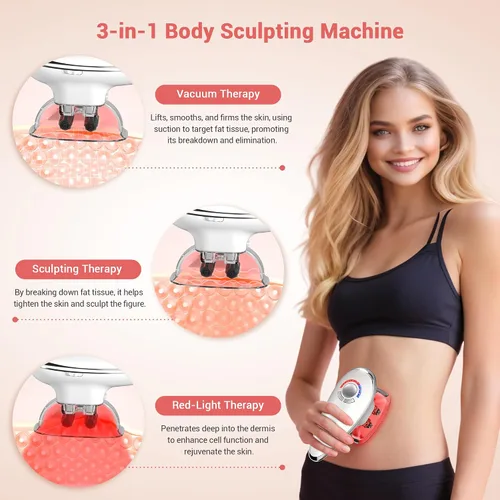 Miniatura 2 de Máquina 3 en 1 para esculpir el cuerpo, masajeador de escultor corporal, reduce las estrías y masajeadores de celulitis, herramienta para estómago