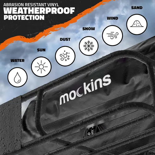 Miniatura 7 de Mockins Bolsa de Carga para Techo de Automóvil de 16 Pies Cúbicos Bolsa de Techo de 45"x34"x18" para Automóvil Sin Portaequipajes Portaequipajes