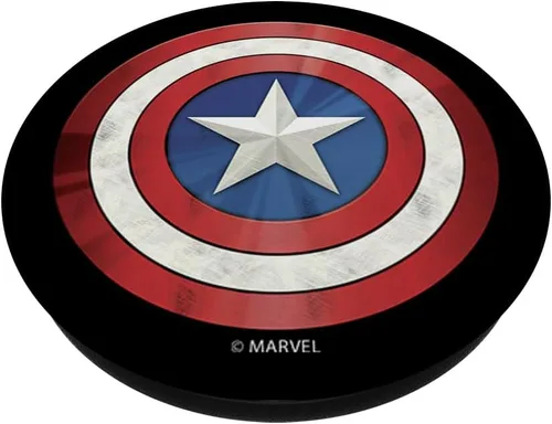 Miniatura 2 de Marvel Captain America Shiny Shield Icon - PopSockets Grip and Stand for Phones and Tablets