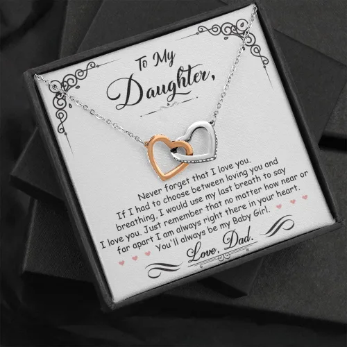 Miniatura 6 de FG Family Gift Mall Regalos de cumpleaños para hija, regalos de padre e hija de mamá, regalos para hija de papá, collares de hija de mamá, joyería