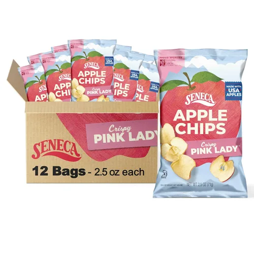 Miniatura 17 de Seneca Chips de manzana de caramelo Hecho de manzanas frescas 100% manzanas rojas deliciosas Huertos de Yakima Valley Perfección de manzana