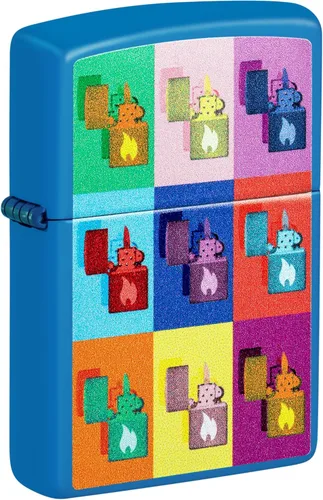 Miniatura 26 de Encendedores de llama Zippo plateado