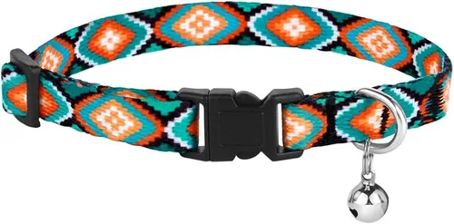 Miniatura 4 de CollarDirect Cat Collar Breakaway with Removable Bell Set of 2 PCS Azteca y étnica
