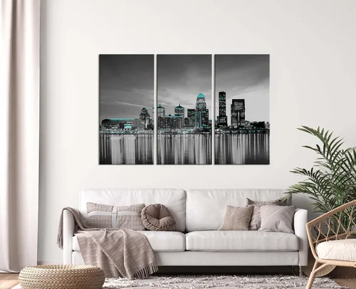 Miniatura 40 de Phoenix City Skyline - Arte de pared, lienzo de paisaje urbano de Arizona, imágenes enmarcadas, pósters, pinturas, decoración de hogar, oficina