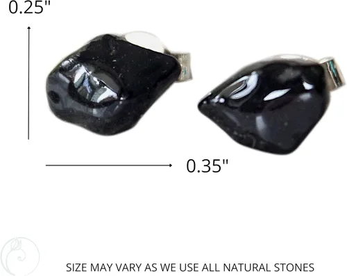 Miniatura 53 de Pendientes de tuerca de cristal de piedra natal aleternativa para mujer y hombre