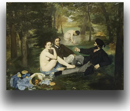 Miniatura 8 de OKRA Un domingo en La Grande Jatte Póster - Impresión de Georges Seurat - Cuadro de arte impresionista - Pintura al óleo de paisaje naturaleza