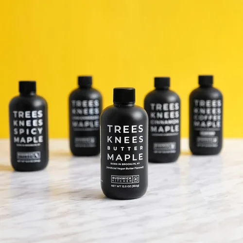 Miniatura 6 de Trees Knees Butter Maple Syrup, Jarabe de Arce Orgánico Grado A Infundido con Sal Marina Sabrosa, Vegano, Sin Gluten y Hecho en EE.UU., Puro