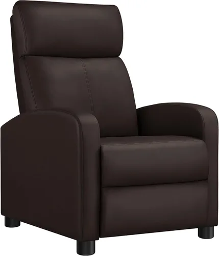 Miniatura 19 de Yaheetech Silla reclinable de pana para sofá individual, asiento de cine en casa, silla reclinable moderna ajustable para sala de estar, dormitorio