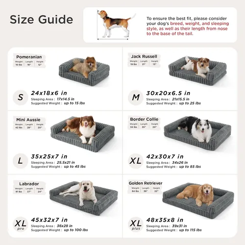 Miniatura 6 de Bedsure - Cama ortopédica para perros medianos, camas impermeables de espuma viscoelástica medianas con lados, sofá de espuma de nido de abeja