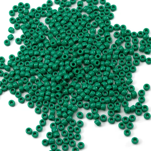 Miniatura 2 de Gxueshan 1000 piezas de cuentas de pony acrílicas verdes 6x9mm, cuentas Kandi verdes a granel para pulseras de la amistad, collar, elaboración