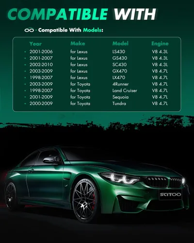 Miniatura 7 de SCITOO Juego de 8 bobinas de encendido compatibles con Lexus GS430/GX470/LS430/LX470/LX570/SC430 para Toyota Tundra/ 4runner/Sequoia/Land Cruiser