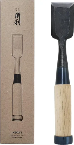 Miniatura 16 de KAKURI Cincel japonés de madera para carpintería 1" (24mm), hecho en JAPÓN, Cincel japonés profesional Oire Nomi (forjado a mano), hoja de acero