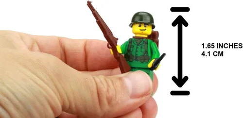 Miniatura 2 de Battle Brick Minifigura coleccionable personalizada del ejército estadounidense de la Segunda Guerra Mundial Impreso en los Estados Unidos