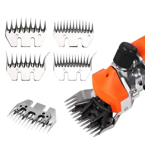 Miniatura 5 de Tijeras de oveja y peines de cabra para tijeras eléctricas de lana, tijeras cortadoras de pelo de animales (hoja recta de 13 dientes