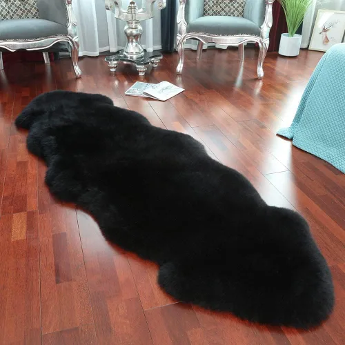 Miniatura 10 de WL&ALLEN Alfombra grande de piel de oveja auténtica gruesa y exuberante de 3 pulgadas de pelo, lujosas pieles australianas Alfombras de lana