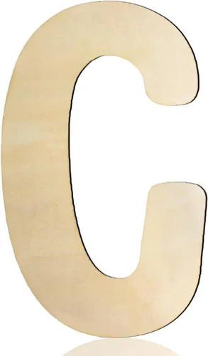 Miniatura 11 de Letras de madera de 8 pulgadas de alto, letra de madera D de 1/5 pulgada de grosor, letras del alfabeto de madera sin terminar para decoración
