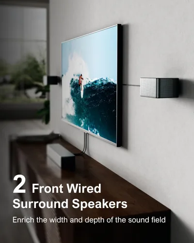 Miniatura 13 de ULTIMEA Sistema de sonido envolvente 7.1 para TV con Dolby Atmos, barra de sonido de 460 W para TV con subwoofer de 6.5 pulgadas, control por