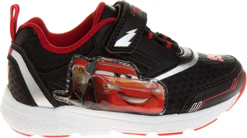 Miniatura 5 de Disney Pixar Cars - Tenis con luz negra y roja para niños pequeños