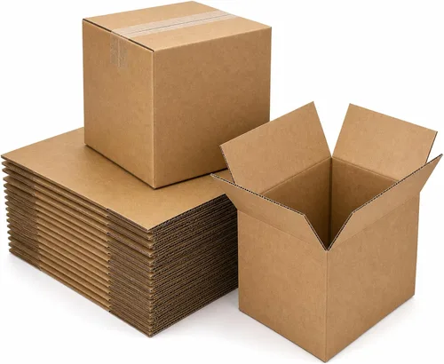 Miniatura 36 de Cajas de envío pequeñas de 6 x 4 x 3 pulgadas, cajas de cartón corrugado negro (paquete de 20) para correo, embalaje, pequeñas empresas y embalaje