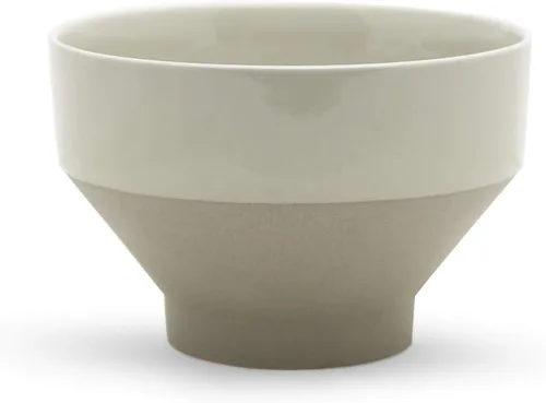 Miniatura 6 de WGVI WGV - Jarrón de cerámica, 7.5 x 3.5 pulgadas de alto, 10.25 x 4.75 pulgadas de alto, maceta de corral, maceta de mantel grande blanca