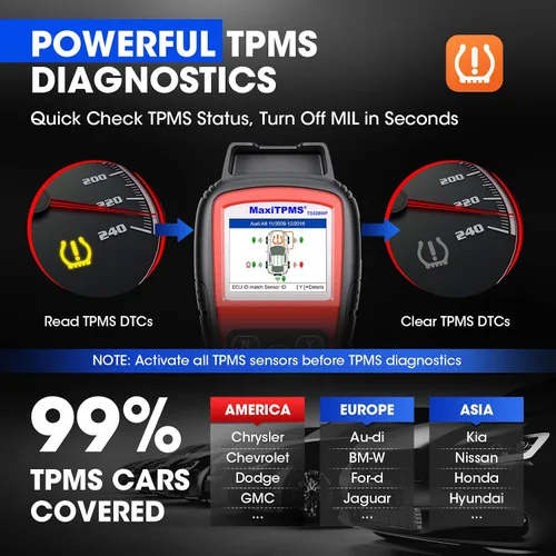 Miniatura 8 de Autel Kit de herramienta de programación TPMS TS508WF, herramienta de reinicio TPMS con 8 sensores universales MX, versión WiFi de TS408 TS508 TS501