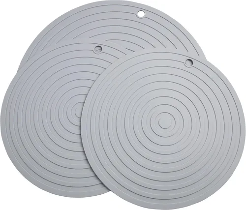 Miniatura 12 de Alfombrillas de silicona para ollas y sartenes, resistentes al calor, almohadillas calientes flexibles para mesa de cocina, tapetes antideslizantes