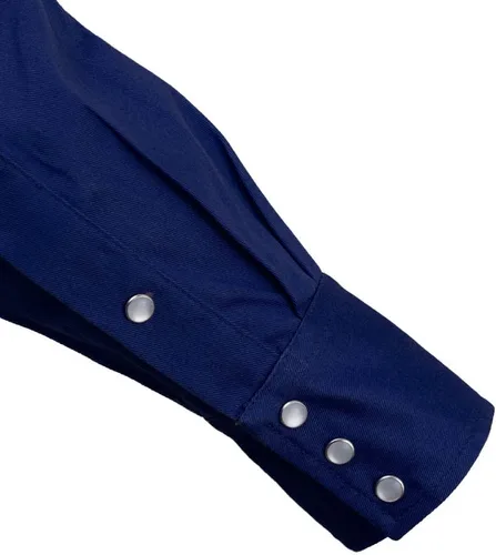 Miniatura 5 de Camisa Hi Vis de alta visibilidad FR resistente al fuego - 88% C/12% N - 7oz Azul marino