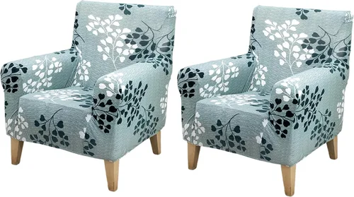 Miniatura 80 de FUANGUI Funda para Sillón de Banquete con Brazos Fundas para Sillas Elásticas Funda para Sillón Club Funda Suave para Sillón Sofá Cubiertas 03