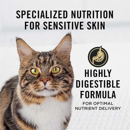 Miniatura 2 de Purina Pro Plan - Alimento para gatos con piel y estómago sensibles, fórmula de cordero y arroz, bolsa de 22 libras