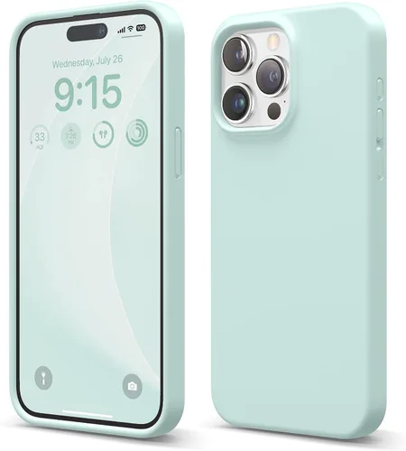 Miniatura 15 de elago Funda compatible con iPhone 15 Pro Max, de silicona líquida, funda protectora de cuerpo completo, a prueba de golpes, funda delgada