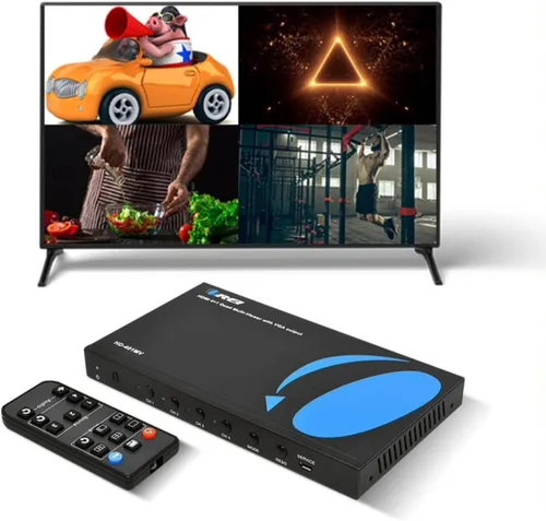 Miniatura 12 de OREI Controlador de Procesador de Pared de Video 4K 2x2 HDMI o USB-C Pantalla Hasta 4K 60hz 2x1, 1x2, 1x3, 1x4 Soporta Rotación de 180 Grados RS-232