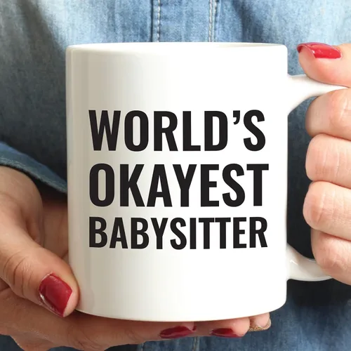Miniatura 3 de Andaz Press Taza de café de 11 onzas, regalo de broma para la niñera más buena del mundo, 1 paquete