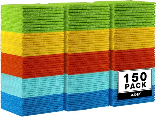 Miniatura 44 de AIDEA Paño de Limpieza de Microfibra Negro 10PK, Toallas de Microfibra para Autos, Paños de Lavado Premium, Paños para Limpiar Polvo Libres