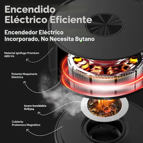 Miniatura 2 de Kit de Ahumador Eléctrico para Whisky Smokpub con Encendido Integrado, Sin Necesidad de Butano, Kit de Ahumador de Cócteles Recargable con 6