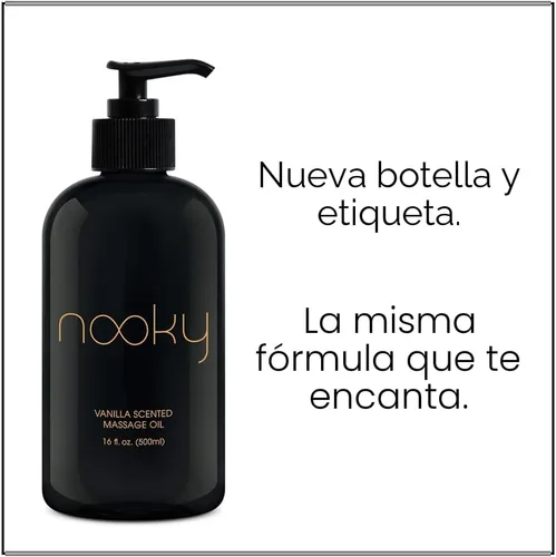 Miniatura 5 de Aceite de masaje de vainilla Nooky con aceite de coco fraccionado. 16 onzas