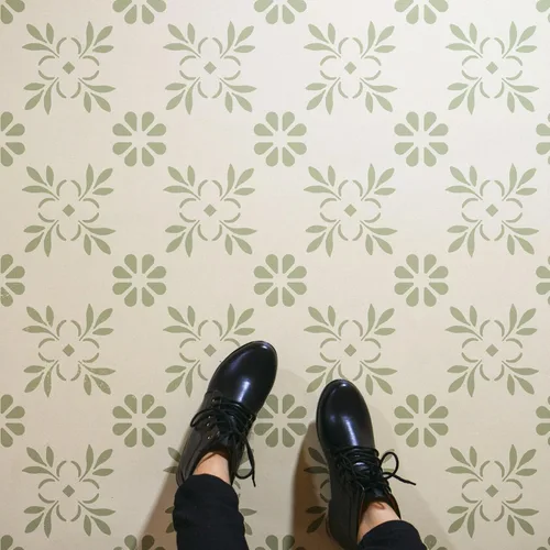 2 plantillas de pintura de azulejos de 12 x 12 pulgadas para paredes y suelos, reutilizables, plantillas para pintura, plantillas para decoración
