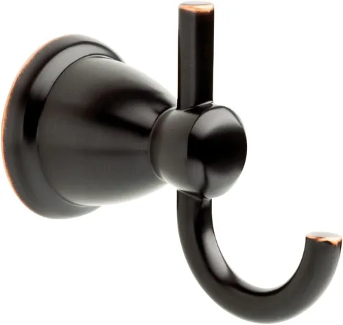 Miniatura 9 de Franklin Brass Kinla (1-Paquete) Ganchos para Toallas Cromo Pulido para Baño J-Dobles Montados en Pared para Batas y Toallas Gancho de 2 Puntas