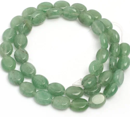Cuentas de jade de aventurina verde para hacer joyas, piedras preciosas semipreciosas, 0.315 x 0.394 in, ovaladas de 15 pulgadas JOE FOREMAN