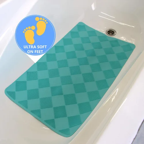 Miniatura 2 de SafeLand - Tapete antideslizante para baño, ducha, bañera, material TPR, ecológico, sin PVC, lavable a máquina, sin olor, con potentes ventosas