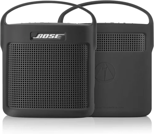Funda protectora de silicona con asa compatible con Bose SoundLink Color Speaker II (gris oscuro)