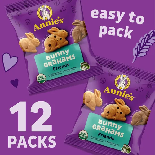 Miniatura 53 de Annie's Organic Chocolate Bunny Graham Snacks, 7.5 onzas