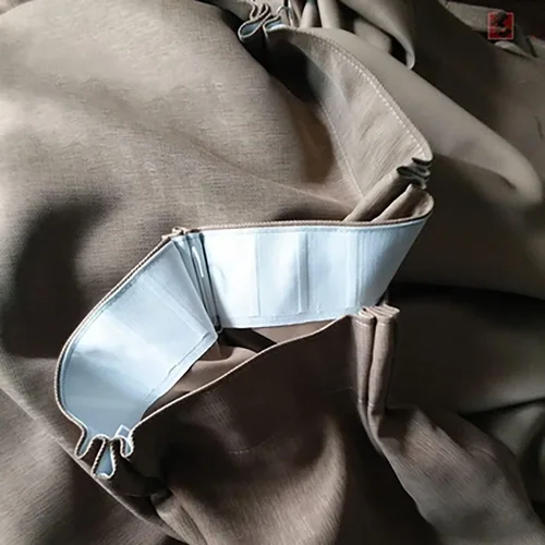 Miniatura 7 de Marcoborthers - Cinta plisada profunda para cortina de 2.8 pulgadas de largo, 10 yardas, con 20 piezas de acero inoxidable con clip de gancho