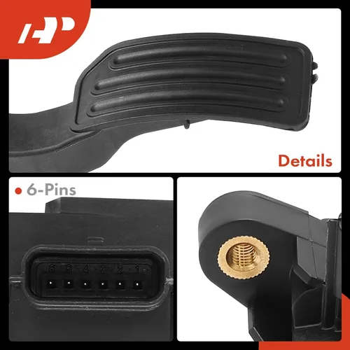Miniatura 8 de A-Premium Pedal de acelerador con ensamblaje de sensor de posición Compatible con Nissan Versa 2013-2022, Versa Note 2014-2019, Kicks 2018-2022
