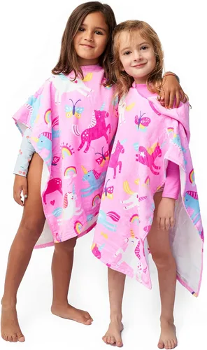 Miniatura 3 de Baba & Bear Toalla con capucha para niños, cubierta de traje de baño para playa, piscina, baño (unicornio)