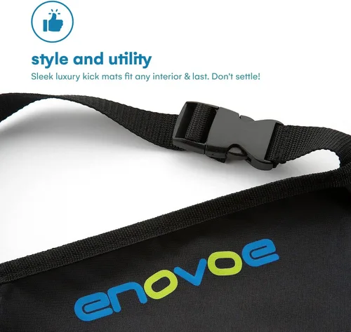 Miniatura 5 de Enovoe - Tapetes contra patadas, protector de asiento trasero para niños, 2 unidades, funda para asiento trasero de coche de calidad prémium, ofrece